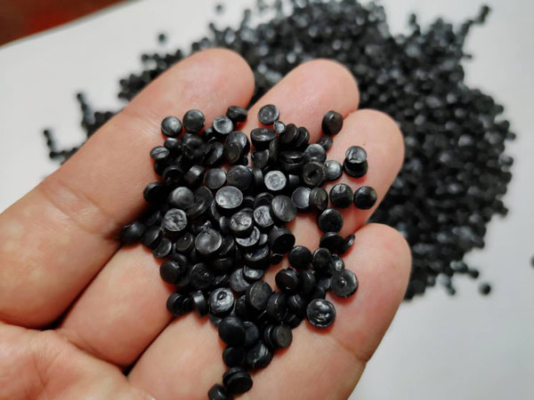 连云港黑色HDPE再生管道颗粒料